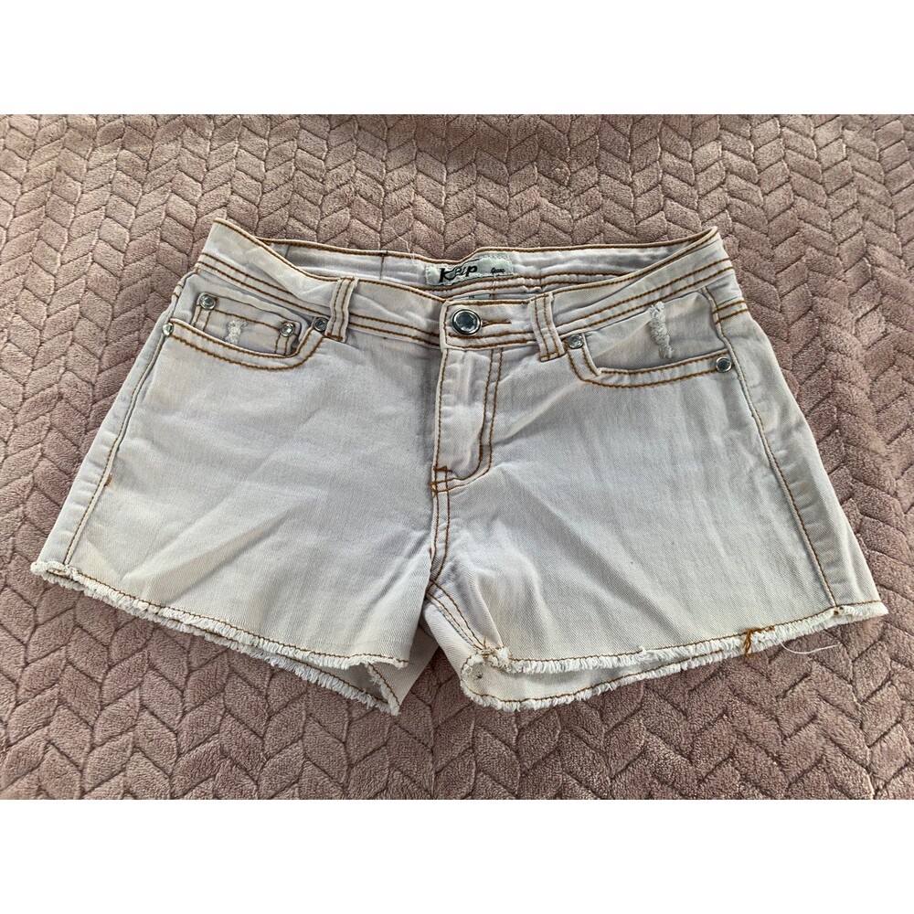 Juniors or Kids White Size 14 Klip Jeans Short Shorts